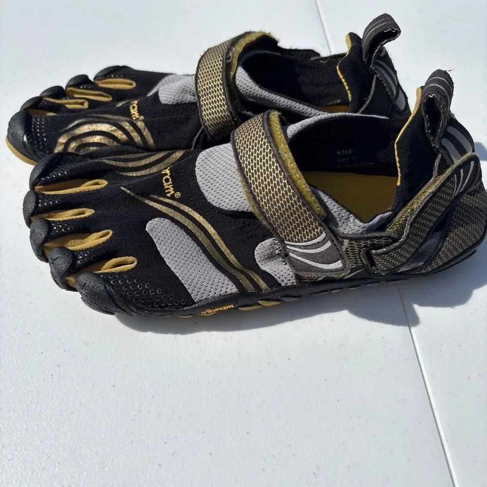 Vibram Five Fingers Toe Shoes Sneaker Men's 8.5 EU 41 Gray Minimalist Barefoot